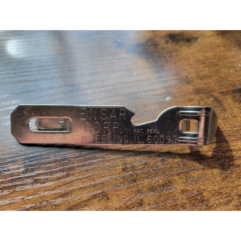 Vintage Ensar Corp Wheeling, IL Bottle Opener